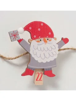 Boltze Adventskalender<Adventskalender "Monti" in Grau/ Rot/ Grün