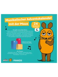 FRANZIS Adventskalender<Adventskalender "Musikalischer Adventskalender mit der Maus" - ab 7 Jahren