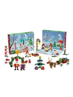 PLUS PLUS Adventskalender<Adventskalender "Plus-Plus Weihnachtsdorf" - ab 5 Jahren