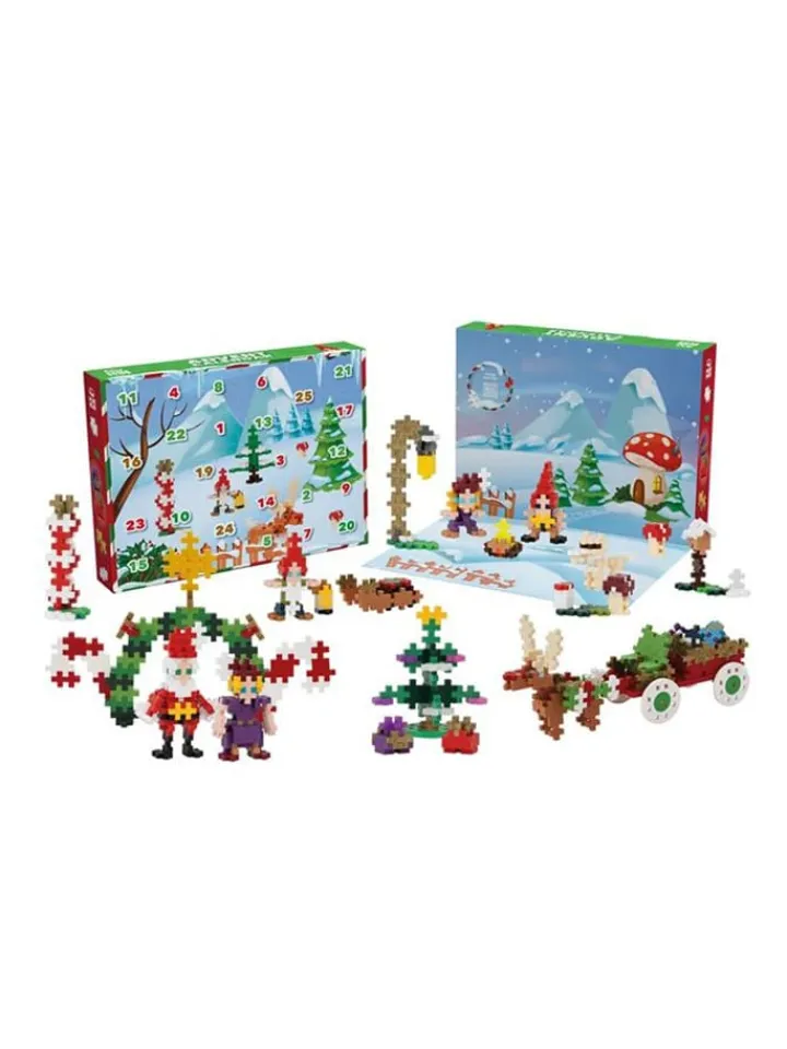 PLUS PLUS Adventskalender<Adventskalender "Plus-Plus Weihnachtsdorf" - ab 5 Jahren