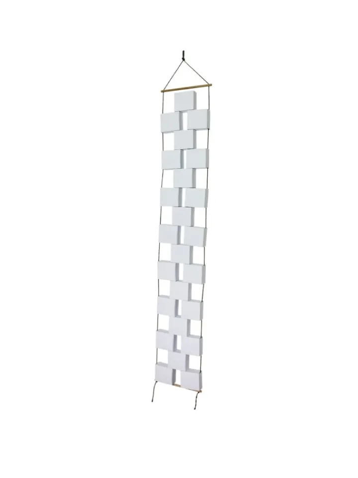ROTH Adventskalender<Adventskalender Rohling zum Gestalten und Füllen, 24er Boxen-Kette in Weiß