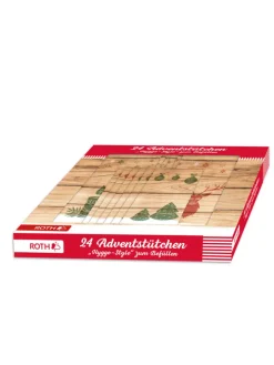 ROTH Adventskalender<Adventskalender zum Befüllen - 24 Adventstütchen - Hygge-Style - in Bunt