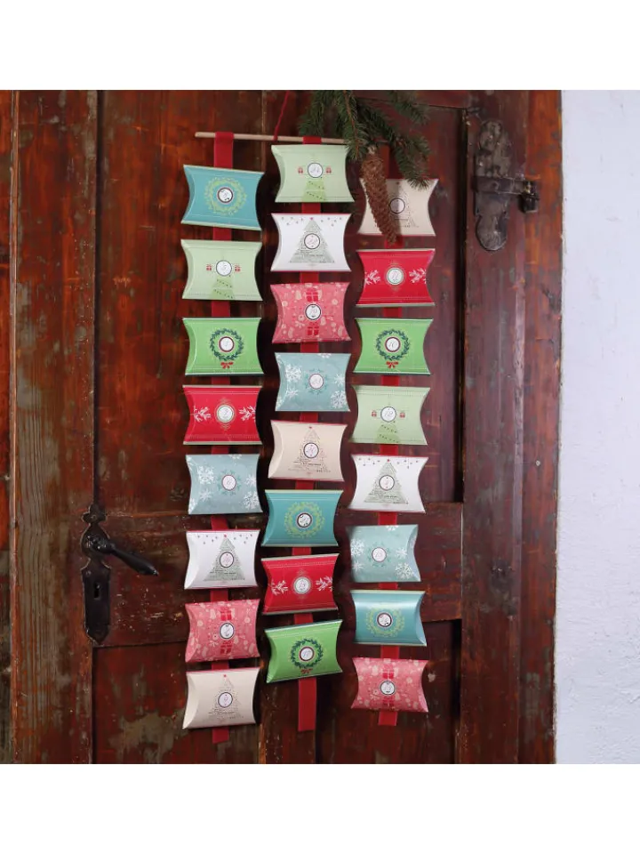 ROTH Adventskalender<Adventskalender zum Befüllen - 24er Kissenverpackungs-Kette in Bunt