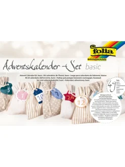 folia PAPER Adventskalender<Adventskalenderset "Basic" in Beige/ Bunt