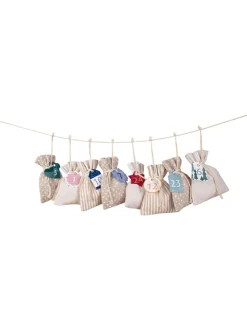 folia PAPER Adventskalender<Adventskalenderset "Basic" in Beige/ Bunt