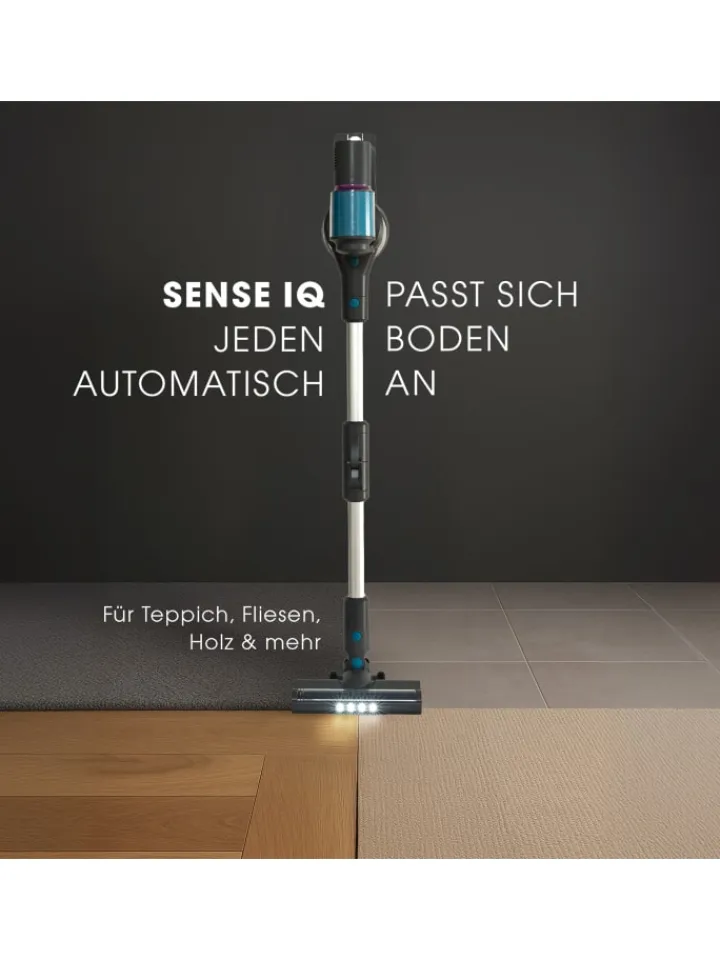 Livington Staubsauger<Akku Staubsauger mit Schmutzsensor Sense IQ in Grau