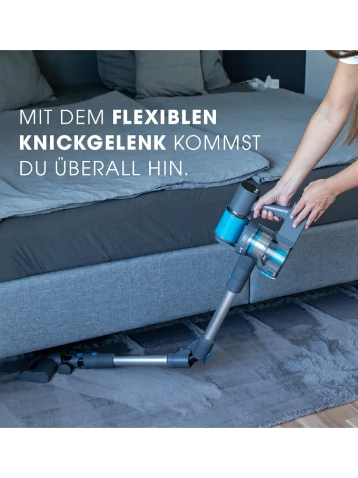 Livington Staubsauger<Akku Staubsauger mit Schmutzsensor Sense IQ in Grau
