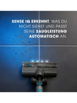 Livington Staubsauger<Akku Staubsauger mit Schmutzsensor Sense IQ in Grau