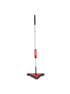 relaxdays Putz- & Waschutensilien<Akkubesen in Rot - (B)34 x (H)115 cm