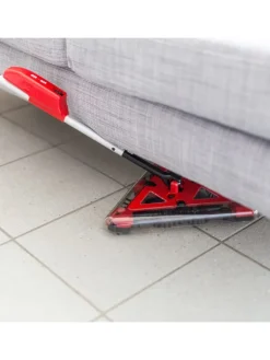 relaxdays Putz- & Waschutensilien<Akkubesen in Rot - (B)34 x (H)115 cm