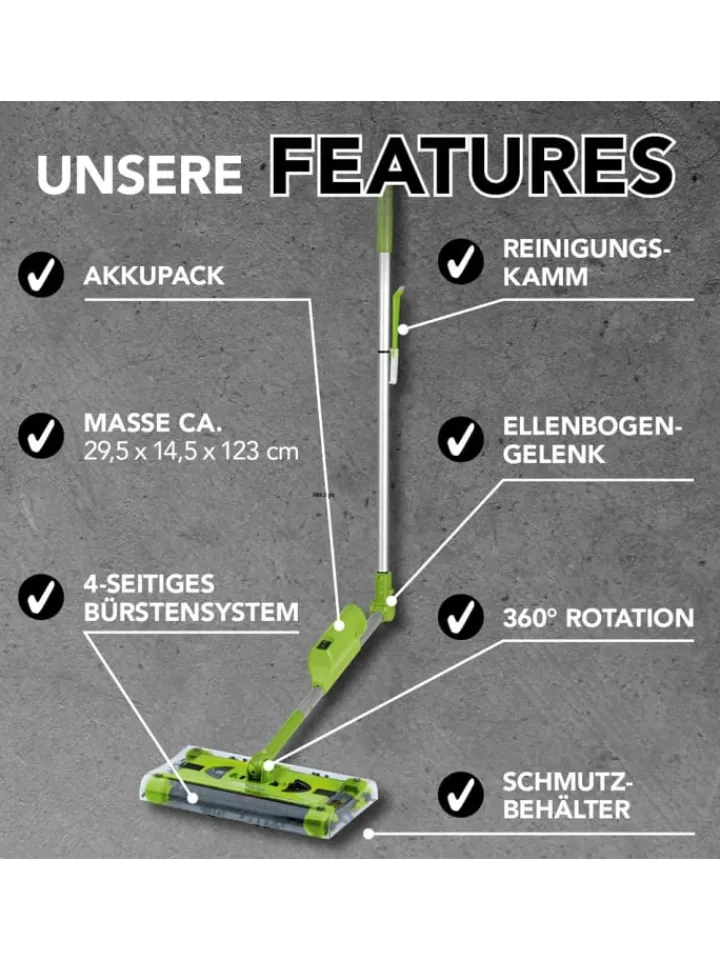 Swivel Sweeper Staubsauger<Akku-Besen G2 - kabellos und wiederaufladbar