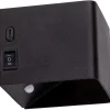 näve Wandleuchten<Akku-LED-Wandleuchte "Cube" in Schwarz - (B)10 x (H)8 x (T)10 cm