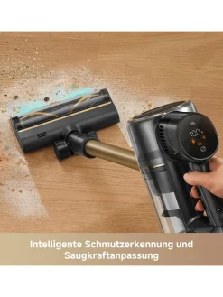 Mova Staubsauger|Klima & Haushalt<Akku-Staubsauger ''S5'' in Schwarz/ Gold