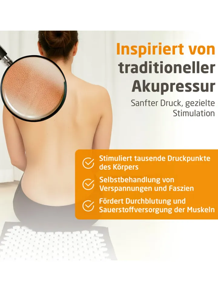Medisana Pflege & Gesundheit<Akupressur-Matte "MM 100" in Rot