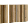 xonox.home Wanddekoration<Akustikpaneel 3er Set (B/H/T: 40x80x2 cm) in anthrazit und Eiche Nachbildung
