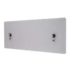MCW Paravents<Akustik-Tischtrennwand G75, 60x140cm grau