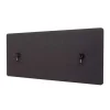 MCW Paravents<Akustik-Tischtrennwand G75, 60x140cm braun-grau