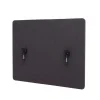 MCW Paravents<Akustik-Tischtrennwand G75, 60x75cm braun-grau