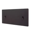 MCW Paravents<Akustik-Tischtrennwand G75, 60x120cm braun-grau