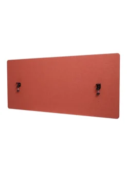 MCW Paravents<Akustik-Tischtrennwand G75, 60x140cm braun