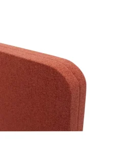 MCW Paravents<Akustik-Tischtrennwand G75, 60x140cm braun