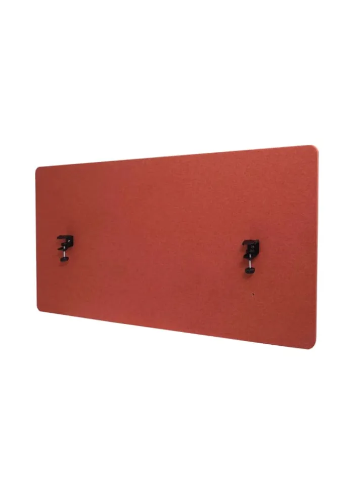 MCW Paravents<Akustik-Tischtrennwand G75, 60x120cm braun