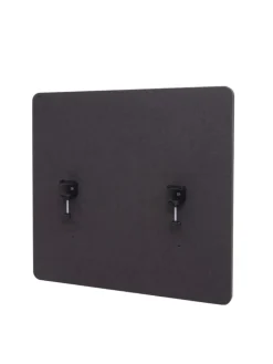 MCW Paravents<Akustik-Tischtrennwand G75, 60x65cm braun-grau