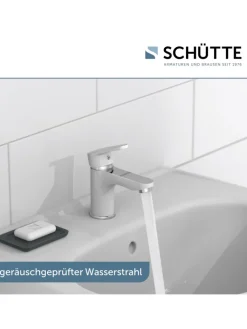 Franz Joseph Schütte Badarmaturen<ALASKA Waschtischarmatur, Weiß/Chrom