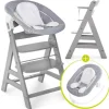 Hauck Babymöbel<Alpha Plus Grey Newborn Set - 3-tlg. Hochstuhl in grau