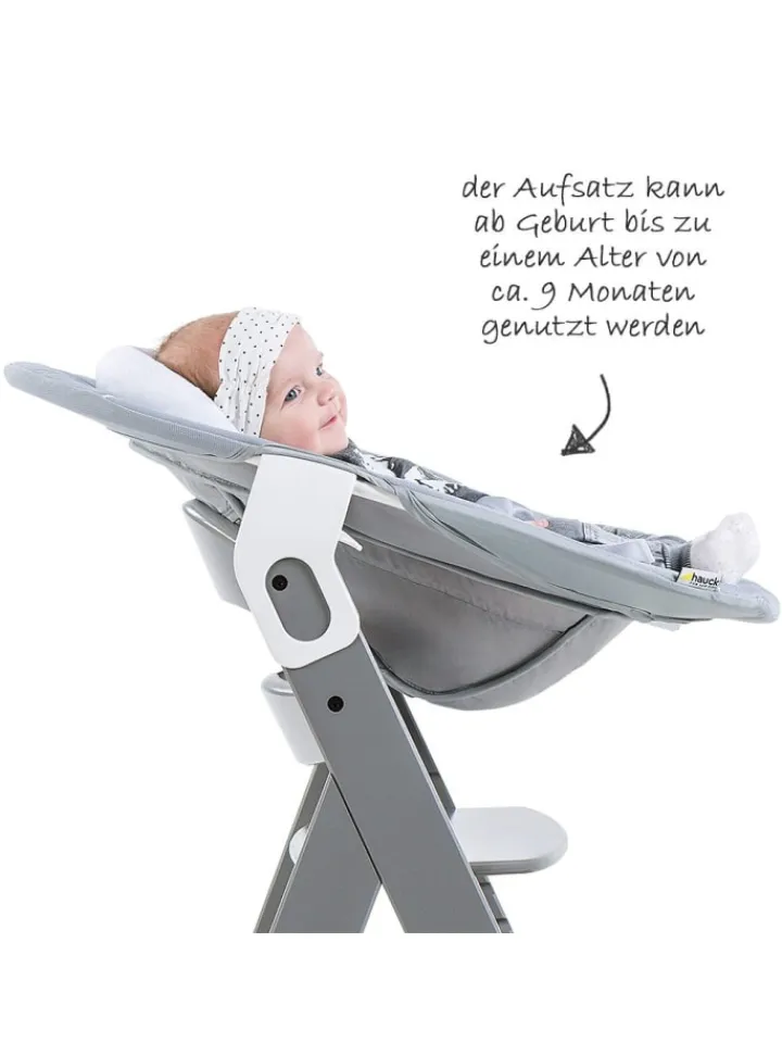 Hauck Babymöbel<Alpha Plus Grey Newborn Set - 3-tlg. Hochstuhl in grau