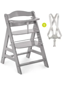 Hauck Babymöbel<Alpha Plus Grey Newborn Set - 3-tlg. Hochstuhl in grau