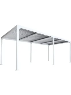 MCW Gartenmöbel<Alu Pergola L41, stabiles Gestell, Weiß