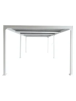MCW Gartenmöbel<Alu Pergola L41, stabiles Gestell, Weiß