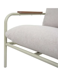MCW Möbel-Sets<Aluminium-Gartengarnitur O11, Hellgrün Polster beige