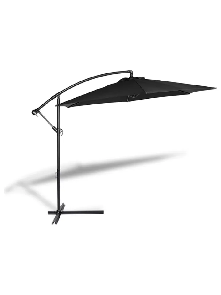 Lifa Living Gartenmöbel<Ampelschirm in Schwarz - (H)250 cm