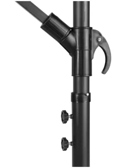 Lifa Living Gartenmöbel<Ampelschirm in Schwarz - (H)250 cm