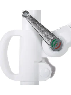 Beliani Gartenmöbel<Ampelschirm SAVONA II in Grau/Weiß - (W) 295 x (H) 254 x (L) 295 cm