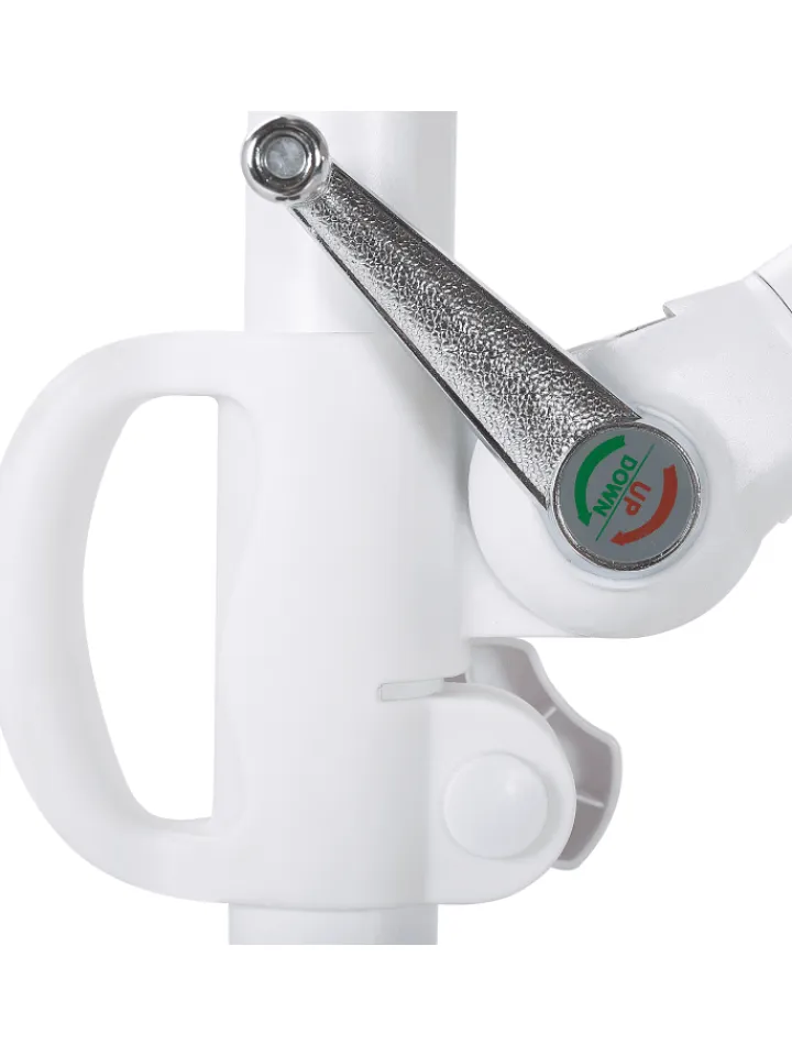 Beliani Gartenmöbel<Ampelschirm SAVONA II in Grau/Weiß - (W) 295 x (H) 254 x (L) 295 cm