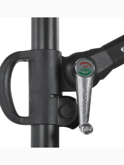 Beliani Gartenmöbel<Ampelschirm SAVONA II in Grün/Schwarz - (W) 295 x (H) 254 x (L) 295 cm
