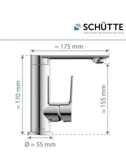 Franz Joseph Schütte Badarmaturen<ARIZONA Waschtischarmatur, Chrom
