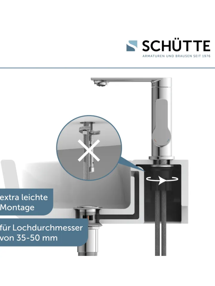 Franz Joseph Schütte Badarmaturen<ARIZONA Waschtischarmatur, Chrom