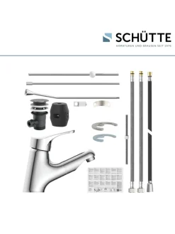 Franz Joseph Schütte Badarmaturen<ATTICA Waschtischarmatur, Chrom, mit herausziehbarer Haarbrause
