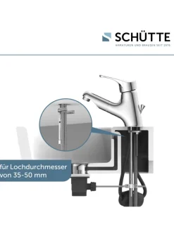 Franz Joseph Schütte Badarmaturen<ATTICA Waschtischarmatur, Chrom, mit herausziehbarer Haarbrause