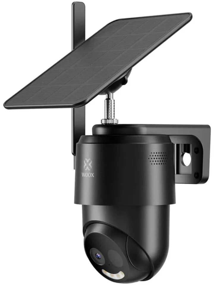 Woox Foto & Video<Außen-Überwachungskamera " R4250" mit Solarpanel in Schwarz
