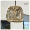 lumisky Außenbeleuchtung<Außenleuchte "Cesare" in Hellbraun - (H)28 x Ø 35 cm