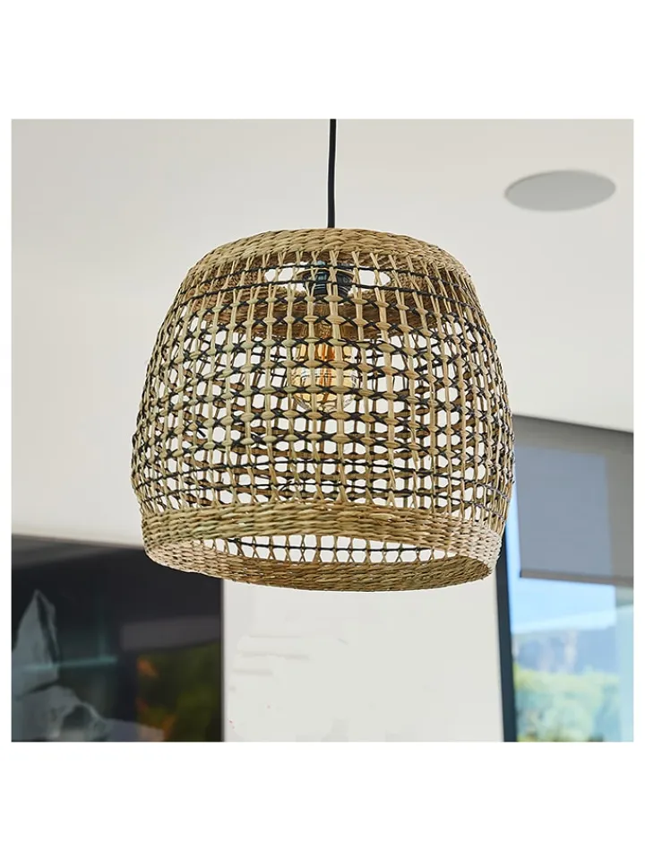 lumisky Außenbeleuchtung<Außenleuchte "Cesare" in Hellbraun - (H)28 x Ø 35 cm
