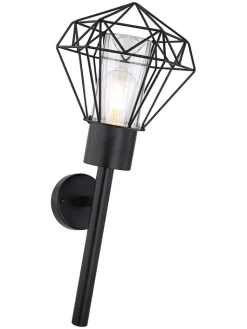 Globo lighting Außenleuchten|Außenbeleuchtung<Außenleuchte "Horace" in Schwarz - (B)22,5 x (H)28,5 cm