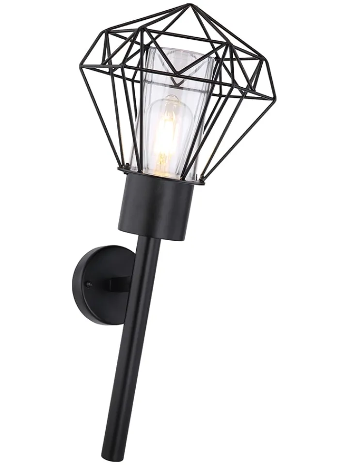 Globo lighting Außenleuchten|Außenbeleuchtung<Außenleuchte "Horace" in Schwarz - (B)22,5 x (H)28,5 cm