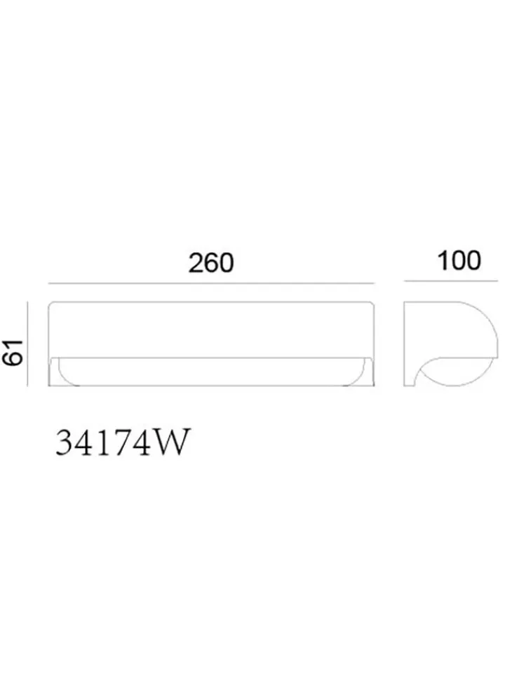 Globo lighting Außenbeleuchtung|Außenleuchten<Außenleuchte in Anthrazit - (L)26 x (B)6 cm