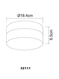 Globo lighting Außenleuchten<Außenleuchte in Schwarz/ Weiß - Ø 18,4 cm
